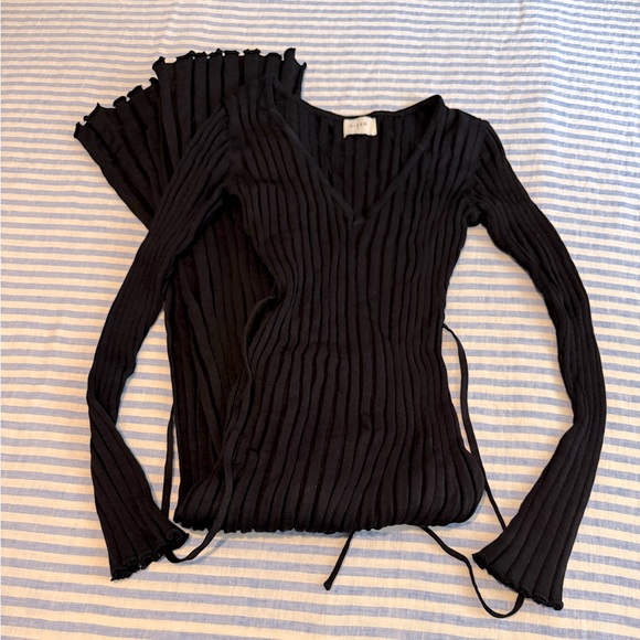 DISSH Reign sleeved knit midi dress, black, S - Picture 5 of 6